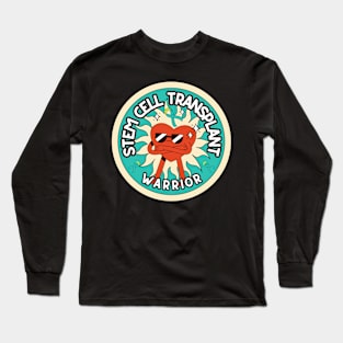 Retro Stem Cell Transplant Warrior Bone Marrow Donor Fighter Gift | Bone Marrow Transplant | Hematopoietic Stem Cell spt Patients Survivors Long Sleeve T-Shirt